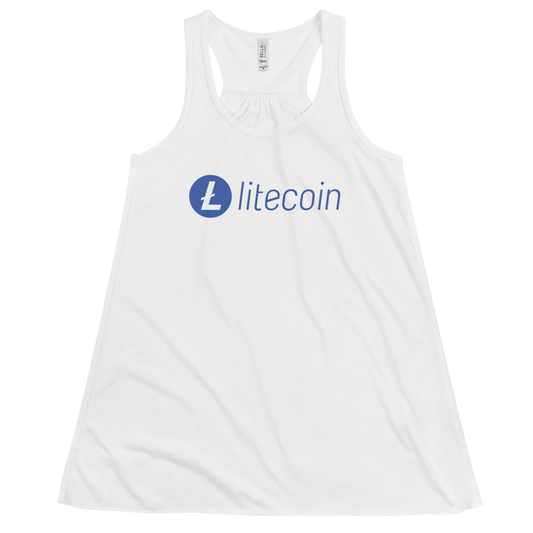 Litecoin Logo in Blue Women's Racerback Tank