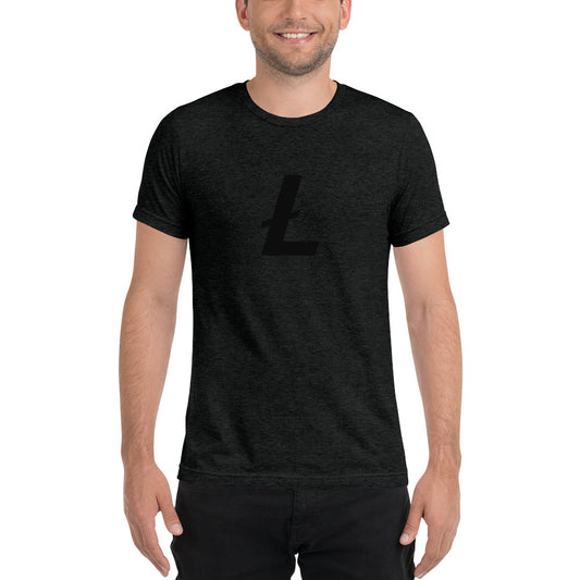 Minimal Ł | Black-On-Black Founders Edition Litecoin T-Shirt