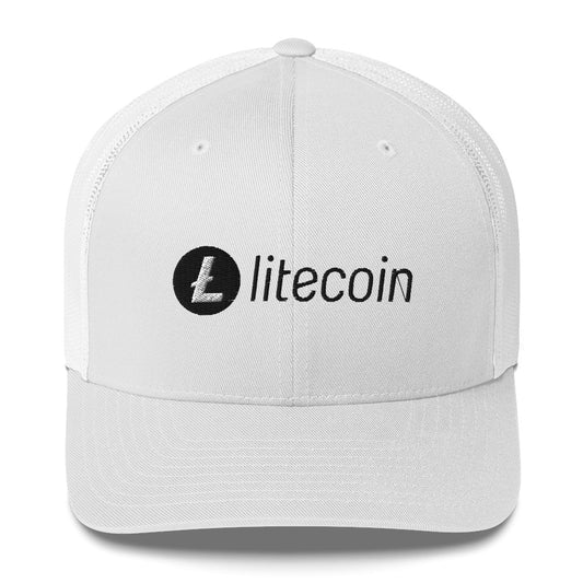 Litecoin Logo in Black / Trucker Cap