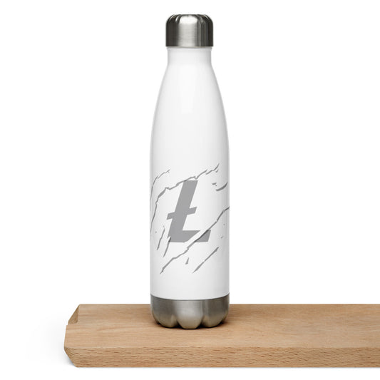 Ripped Litecoin Stainless Steel Water Bottle
